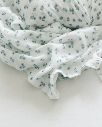 Mousseline coton Bleuet - Bébé LoupLulujo
