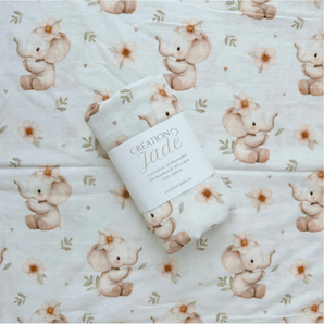 Mousseline Emma l'éléphant - Bébé LoupCréation Jade