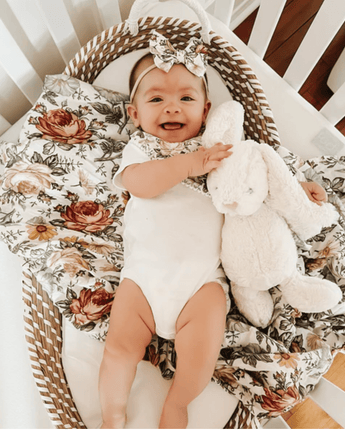 Mousseline Fleurs vintage - Bébé LoupCréation Jade