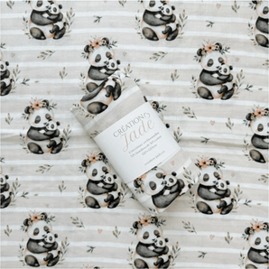 Mousseline Maman et bébé panda - Bébé LoupCréation Jade