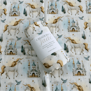 Mousseline Royaume des licornes - Bébé LoupCréation Jade