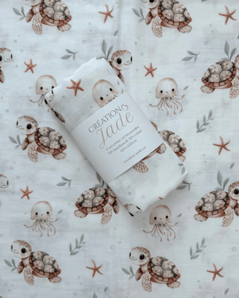 Mousseline Tatiana la tortue - Bébé LoupCréation Jade