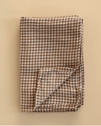 Mousseline Vichy brown - Bébé LoupMinika