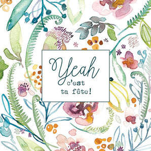 Ophélie7 Carte de souhait - Bébé LoupStéphanie Renière illustrations