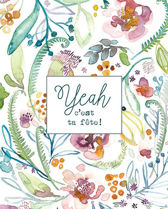 Ophélie7 Carte de souhait - Bébé LoupStéphanie Renière illustrations