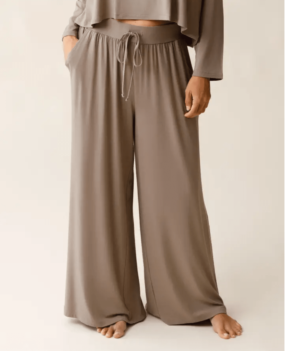 Pantalon détente taupe Aria - Bébé LoupKindred Bravely