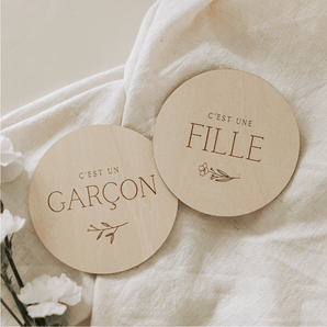 Pastille de bois - Genre - Bébé LoupLe petit tableau noir