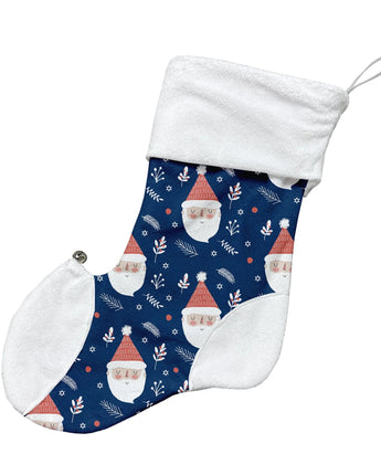 Père Noël bleu - Bas de noël - Bébé LoupOléoops