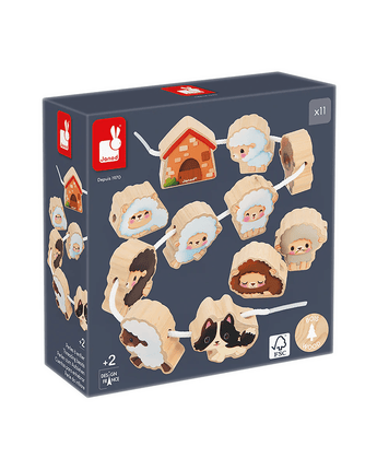 Perles à enfiler Moutons - Bébé LoupJanod