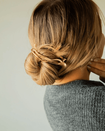 Pince dorée abstraite - Bébé LoupAndi