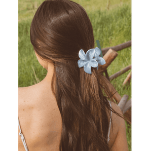 Pince fleur tropicale bleue - Bébé LoupAndi