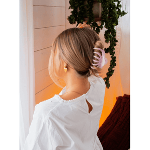 Pince rosée transparente - Bébé LoupAndi