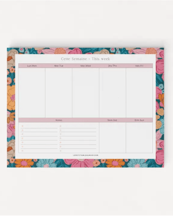 Planificateur semaine Bloom - Bébé LoupLe petit tableau noir