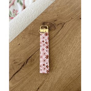 Porte - clé Fleurs neutres - Bébé LoupALaroqueDesign