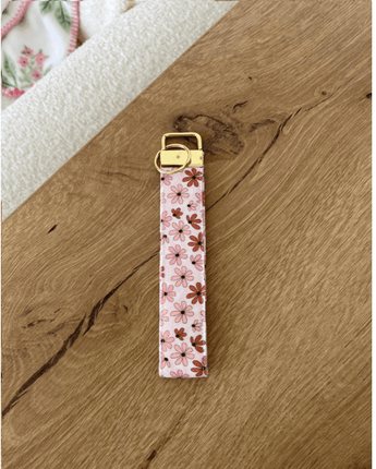Porte - clé Fleurs neutres - Bébé LoupALaroqueDesign