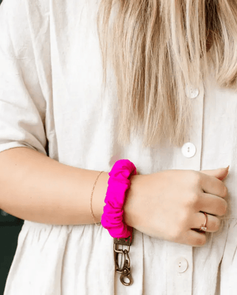 Porte - clé fuchsia - Bébé LoupAndi