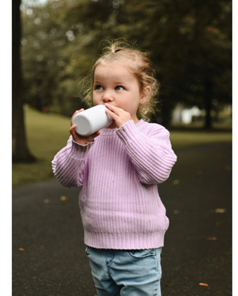 Pull en tricot lavande - Bébé LoupMinika