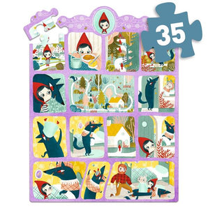 Puzzle histoire Petit chaperon rouge - Bébé LoupDjeco