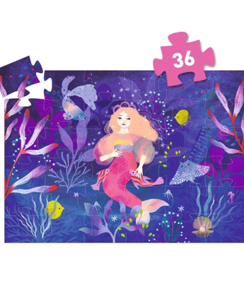 Puzzle silhouette Ella la sirène - Bébé LoupDjeco