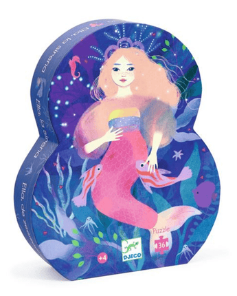 Puzzle silhouette Ella la sirène - Bébé LoupDjeco