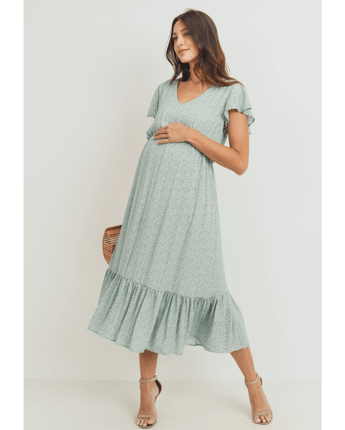 Robe de maternité col V - Bébé LoupHello Miz