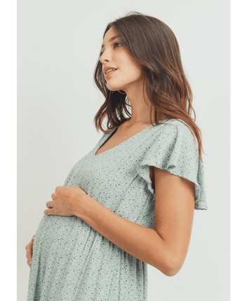 Robe de maternité col V - Bébé LoupHello Miz