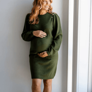 Robe Lara Kaki - Bébé LoupRose maternité