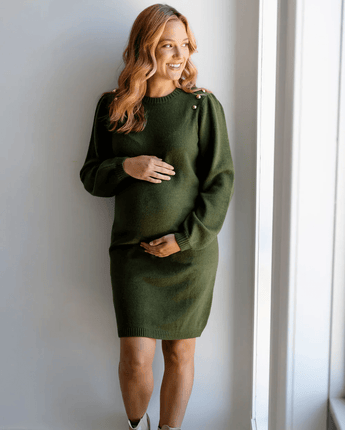 Robe Lara Kaki - Bébé LoupRose maternité