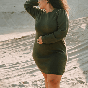 Robe Lara Kaki - Bébé LoupRose maternité