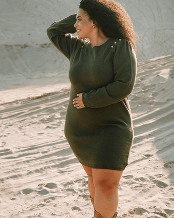 Robe Lara Kaki - Bébé LoupRose maternité