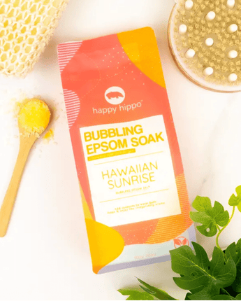 Sel d'epsom moussant Levé de soleil à Hawaï - Bébé LoupHappy hippo