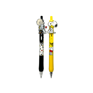 Snoopy et Charlie Brown Stylo gel et porte - mines - Bébé LoupOoly