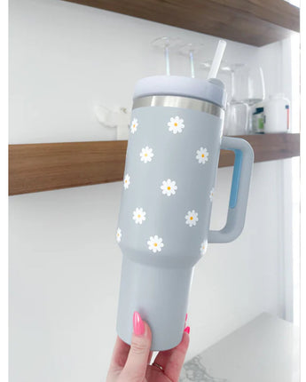 Tasse isotherme bleu nuit 40oz - Bébé LoupALaroqueDesign