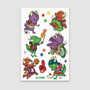 Tatouages temporaires Dragons - Bébé LoupLes tatoués