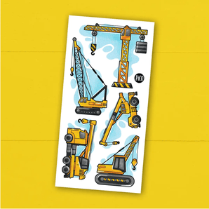 Tatouages temporaires Grues du chantier - Bébé LoupBébé Loup