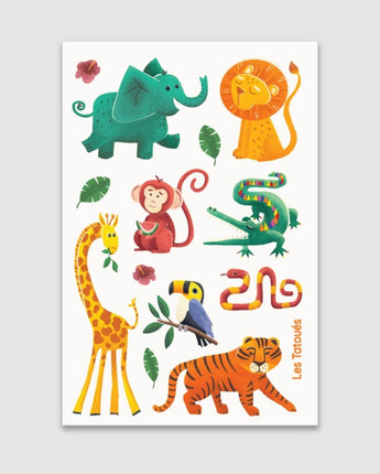 Tatouages temporaires La jungle - Bébé LoupLes tatoués