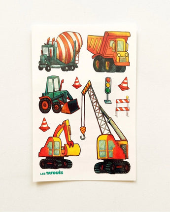 Tatouages temporaires Les camions - Bébé LoupLes tatoués