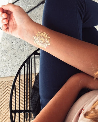 Tatouages temporaires métalliques GOLD - Bébé LoupLes tatoués