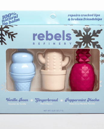 Trio baumes à lèvres Hiver - Bébé LoupRebels rafinery