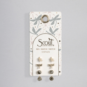 Trio boucle d'oreille Libellule - Bébé LoupScout curated wears