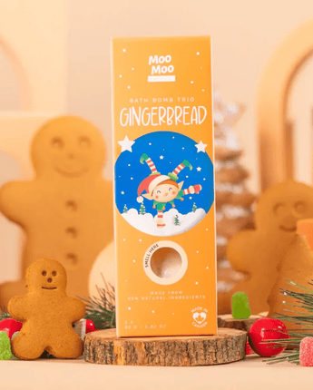 Trio de bombes de bain Pain d'épices - Bébé LoupMoo moo