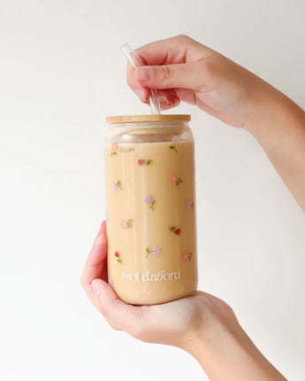 Tumbler en verre Jardin fleuri - Bébé LoupMoi d'abord
