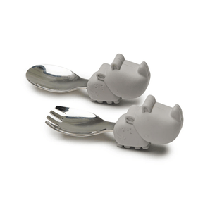 Ustensiles d'apprentissage rhino - Bébé LoupLoulou Lollipop