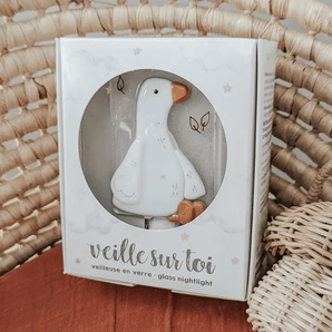 Veilleuse Oie (verre fusionné) Odile - Bébé LoupVeille sur toi