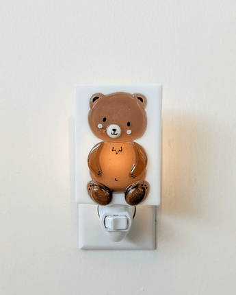 Veilleuse Petit ourson (verre fusionné) - Bébé LoupVeille sur toi