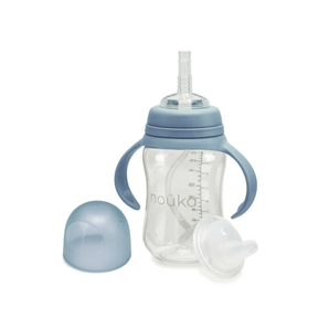 Verre transition bec souple/paille lestée Wave - Bébé LoupNouka