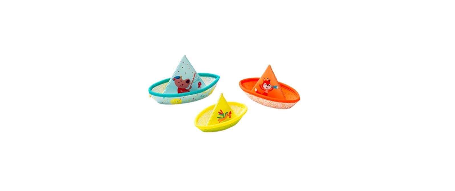 3 petits bateaux de bain - Bébé LoupLiliputiens
