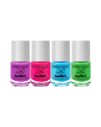 4 vernis Arc-en-ciel - Bébé LoupPiggy paint