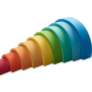 Arc-en-ciel en bois 9 pièces - Bébé LoupOcamora