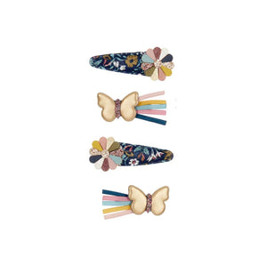 Barettes clip clap fleur et papillon (4) - Bébé LoupMimi & Lula